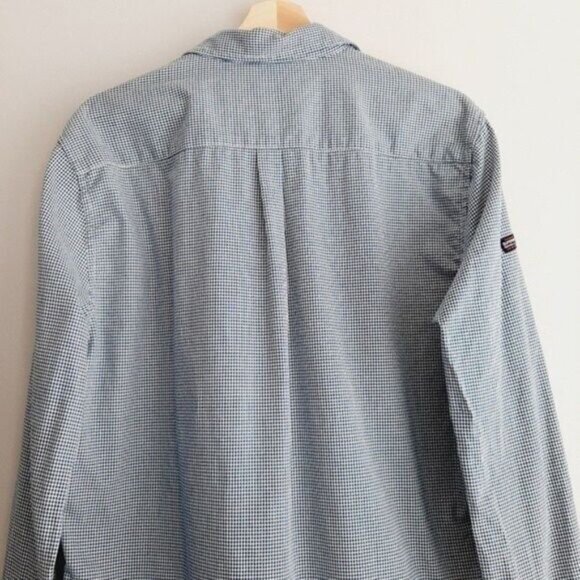 SUPERDRY | Button Down Long Sleeve Shirt Gingham Regular Fit Men's Sz L - Picture 10 of 15